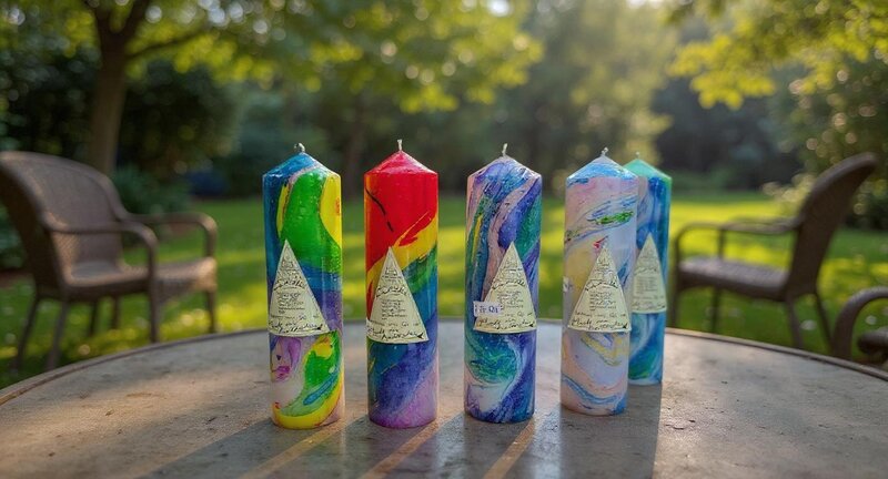 Marbled Candles